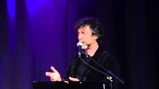 Neil Gaiman performing with FourPlay String Quartet in London [upl. by Nosduj]