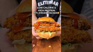 Low Cal High Pro Zinger Stacker 😋 youtubeshorts shortsviral [upl. by Odracir]