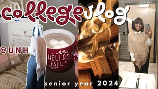 SENIOR COLLEGE VLOG🎀a black girl in college studying starbucks reading amp productivity [upl. by Sineray870]