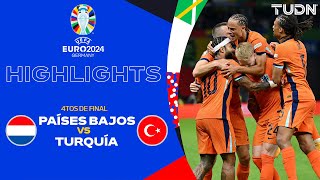 HIGHLIGHTS  Países Bajos vs Turquía  UEFA EURO 2024  4tos  TUDN [upl. by Llerdnad]