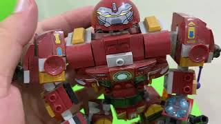 See the 12cm tall Iron Man Hulkbuster version assembled from Lego [upl. by Haerle]