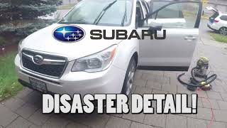 ASMR Subaru Disaster Detail  Interior Steam Vacuum Wipe [upl. by Schreck]