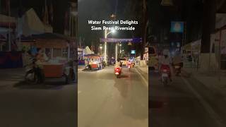 Siem Reap is ready for the water festival cambodia riverside siemreap waterfestival angkorwat [upl. by Anayaran855]