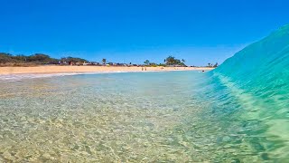 POV BODYBOARDING THE CLEAREST WATER IVE EVER BEEN IN GLASSY SANDYS BEACH [upl. by Nurav]