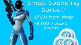 Small Spending Spree Fortnite Item Shop April 9th 2021 [upl. by Anitnegra]