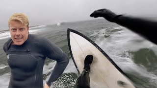 POV SEARCHING LONG BEACH FOR GOOD WAVES [upl. by Akirdnuhs900]