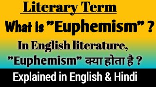 What is Euphemism   Euphemism in English Literature  Euphemism definition and examples [upl. by Ailedo]