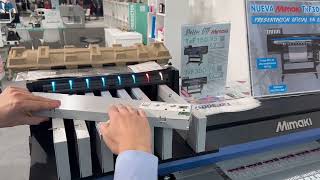 Cómo cambiar un cartucho de la Mimaki DTF TXF15075  TXF30075 [upl. by Tai743]