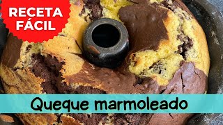 Queque MARMOLEADO Receta Fácil [upl. by Aisya440]