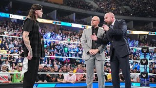 Dominik Mysterio confronta Triple H y Nick Aldis  WWE SmackDown 13 de Octubre 2023 Español Latino [upl. by Suvart]