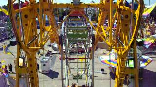 Sky Wheel Double Ferris Wheel at the Wisconsin State Fair in Milwaukee WI [upl. by Learsi]