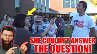 SHE WASN’T READY Charlie Kirk DESTROYS Woke Student That Couldnt Answer This SIMPLE Question… [upl. by Schilit]