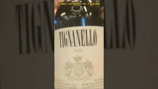 Vinho Tignanello 2020 vino wine vinho [upl. by Alisun]