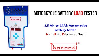 Motorcycle Battery HRD load Test [upl. by Doownelg]