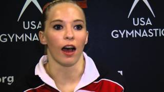 Mykayla Skinner Interview  2013 PampG Championships [upl. by Arabelle]