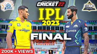 IPL 2023 FINAL CSK vs GT In Cricket 22  RtxVivek [upl. by Anuaek864]