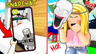 STRASZĘ Jako SCP na SNAPCHAT w Roblox😂 Vito i Bella [upl. by Leunad]