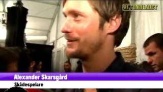 Alexander Skarsgård interview at New York Fashion Week 2008 in Swedish [upl. by Scheers]