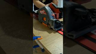 cleancut milwaukee tracksaw m18 gopro shorts cmt [upl. by Rubetta179]