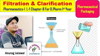 Filtration amp Clarification  Components amp Mechanism  L1 Chapter8 PharmaceuticsI DPharm 1st [upl. by Dustman]