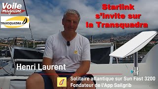 Henri Laurent concurrent de la Transquadra 2024 nous parle de Starlink et de SailGrib [upl. by Diana]