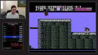 Ninja Gaiden NES speedrun by Orcus [upl. by Keare]