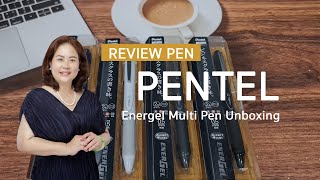 Pentel Energel Multi Pen Unboxing 2Samp3  All color [upl. by Dash620]