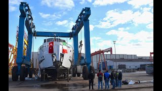 NEW MODERN TRAWLER YACHT from SES SHIPYARD Launching and Interior Walkthrough [upl. by Adnoved]