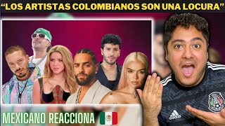 Mexicano Reacciona  Top 50 Canciones COLOMBIANAS más Vistas de YouTube 😱😳🇨🇴  Hiram Santos [upl. by Onek]