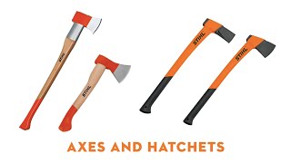 STIHL Axes amp Hatchets Range  STIHL Splitting Axe  STIHL Forestry Axe  STIHL GB [upl. by Atsirak]