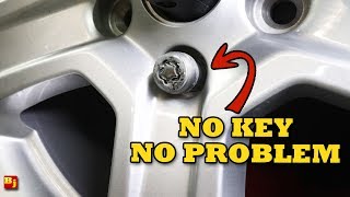 3 Ways to Remove a Wheel Lock Without a Key [upl. by Zared]