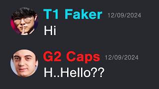 Faker Texted Caps Before Worlds [upl. by Adyeren]