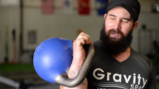 Kettlebell Clean from floor  GRIP and how to hold in RACK POSITION [upl. by Rehpotsihrc426]