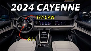 2024 Porsche Cayenne interior mixes 911 and Taycan features [upl. by Blakely]