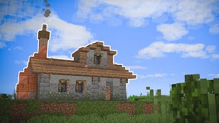 Easy Cabin Build in Minecraft  Tutorial [upl. by Shaer]