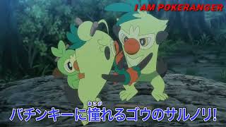 Goh Grookey evolves 😲 into Thwackey  Pokemon journeys episode 101  Preview 🔥 [upl. by Anaugahs]