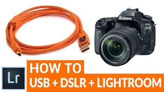 How to Tether your DSLR to Lightroom using the USB to Micro USB cable [upl. by Niwdog]