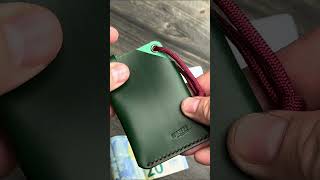 Leather Wallet Making  DIY PDF PATTERN shorts [upl. by Sackey]