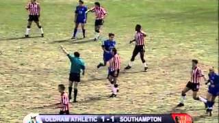 The Great Escape  Oldham Athletic 43 Southampton at Boundary Park 199293 [upl. by Jean146]