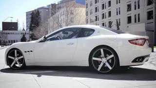 Maserati Granturismo Sport on 22quot Vossen VVSCV3 Concave Wheels  Rims [upl. by Eelynnhoj]