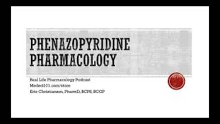 Phenazopyridine Pharmacology [upl. by Gilliette]