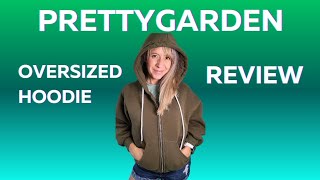 REVIEW PrettyGarden Oversized Hoodie [upl. by Hardigg]