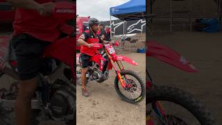 Following Tim Gajser’s MXGP Honda CRF 450 R race bike into the pits Arnhem 2024 mxgp crf450r mx [upl. by Nosnarb]