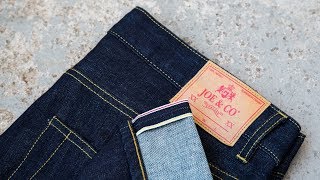 SELVEDGE DENIM JEANS In Review Joe amp Co JCSCOLLIER369 RAW [upl. by Aaren]