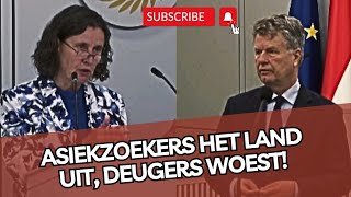 Marjolein Faber SLO0PT zuurlinks Deze asielzoekers gaan het LAND UIT [upl. by Willing]