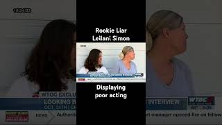 Rookie liar amp bad actress Leilani Simon lying again [upl. by Agnew]