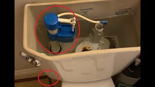 DIY Toilet Fix Replace a Fill Valve Part 1 of 2  Fill Valve and Stop Valve Fix [upl. by Goldshell]