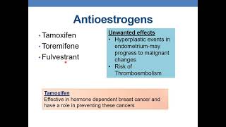 ANTI CANCER DRUGS PART 6 HORMONAL ANTI CANCER DRUGS [upl. by Mannes248]