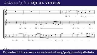 EQUAL VOICES • Polyphonic 3voice ALLELUIA by Cristóbal de Morales [upl. by Eugenides884]