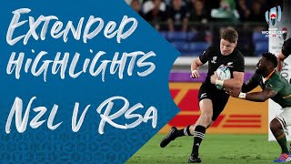 Extended Highlights New Zealand 2313 South Africa  Rugby World Cup 2019 [upl. by Bouzoun204]